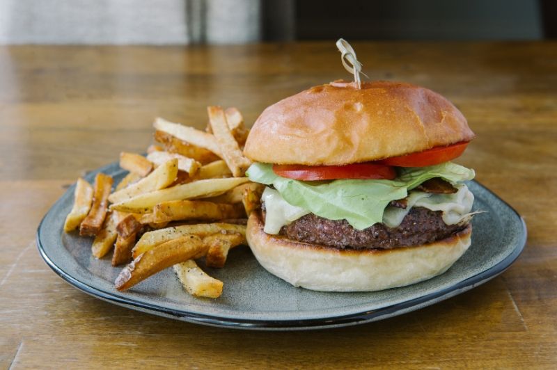 Noble Kitchen + Bar Burger and Fries